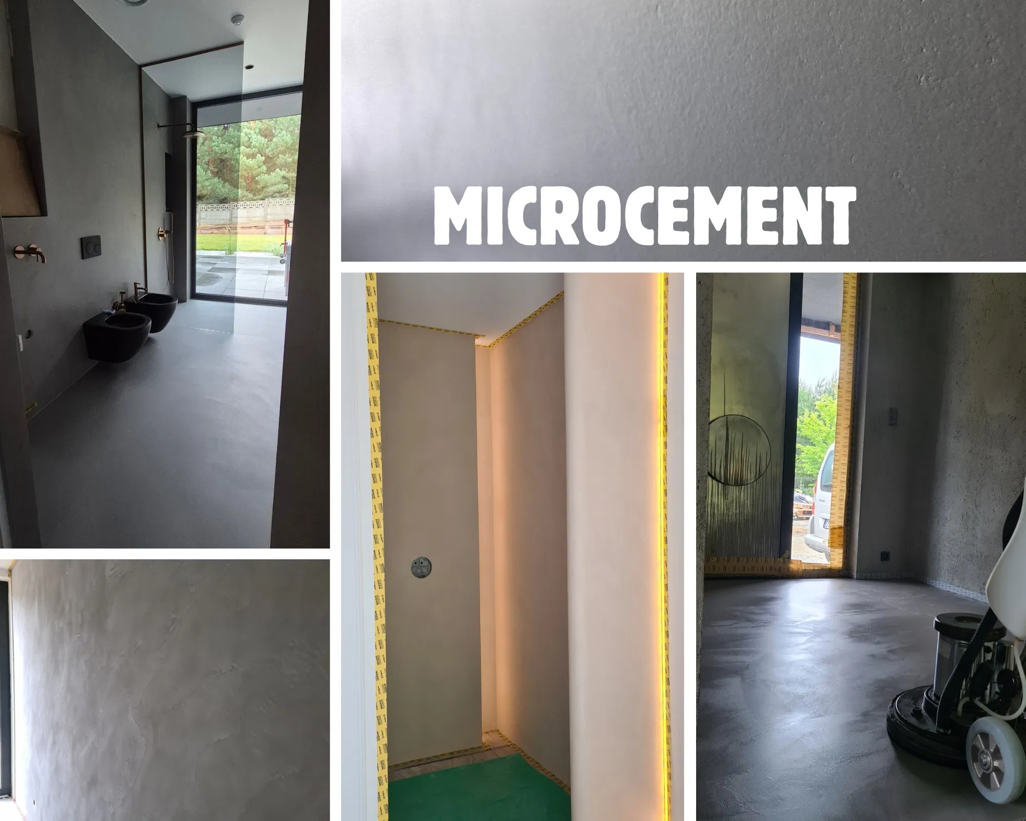 Realizacje mikrocementu we wnętrzach i łazienkach